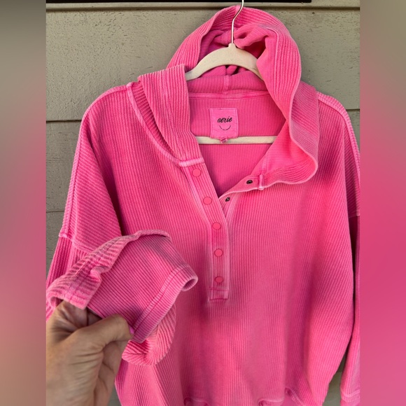 Aerie Pink Hooded Women's hooded pullover XL - Picture 3 of 4